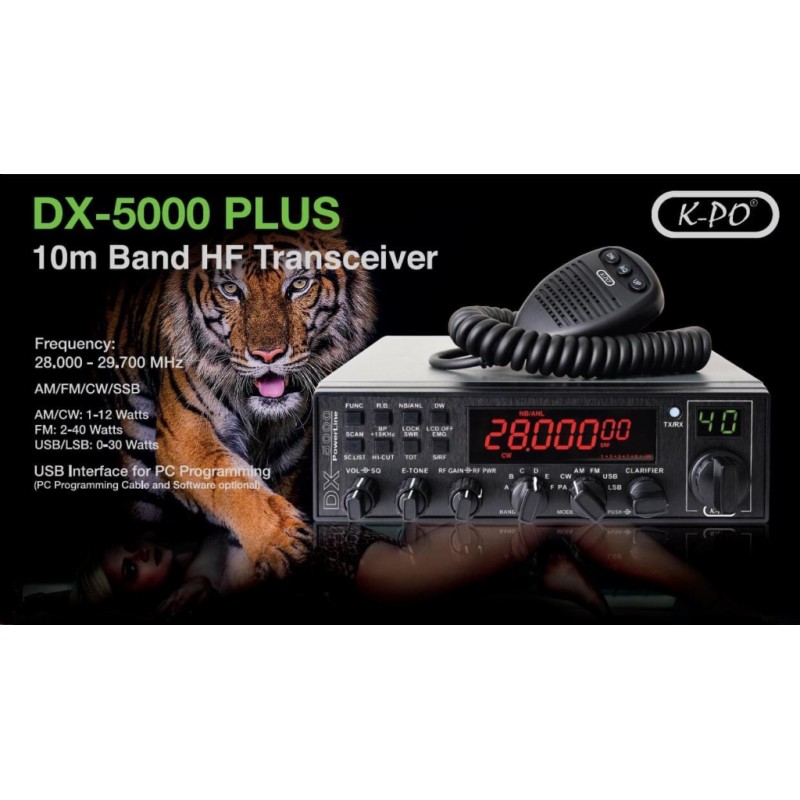 DX-5000 PLUS 10m raadiosaatja V6