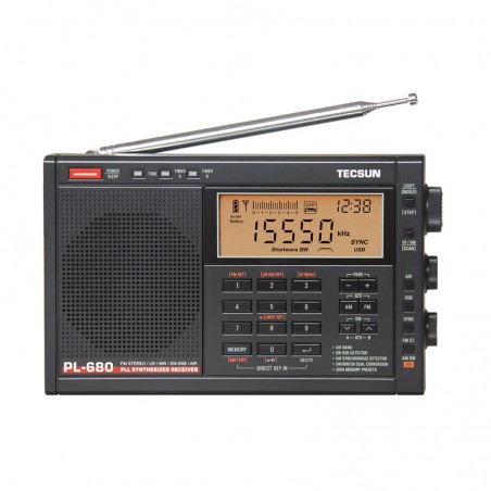 Tecsun PL-680 DUAL CONVERSION SSB RADIO RECEIVER WITH AIR BAND (VHF)