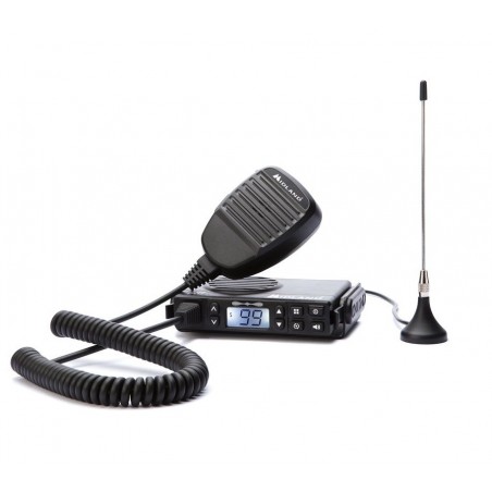 Midland GB-1 PMR446-radiopuhelin magneettijalusta-antennilla