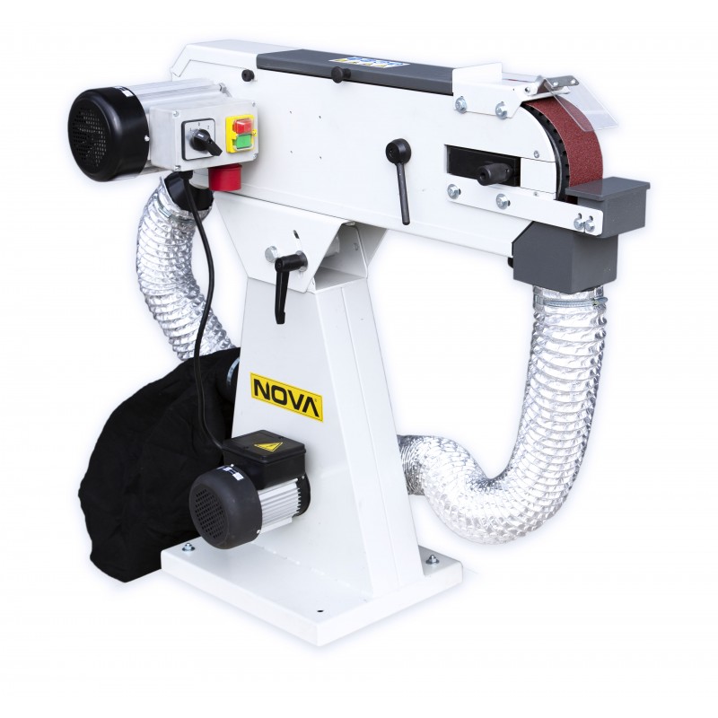 NOVA 75DC Metallbandslipmaskin med spånsug