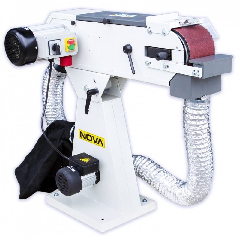 NOVA 150DC Metallbandslipmaskin med spånsug