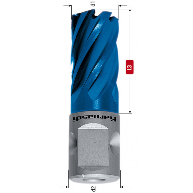 20.1312N, Karūninis grąžtas / Freza skylėms, Blue-Line, Nitto/Universal