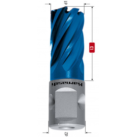 20.1312N, Karūninis grąžtas / Freza skylėms, Blue-Line, Nitto/Universal