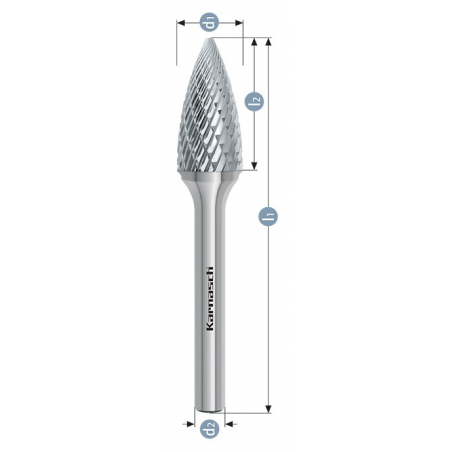Karnasch Rotary burr - Form/Shape G