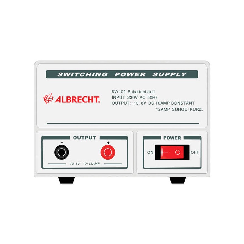 Albrecht SW102 RF 13,8 V DC / 10 A power supply