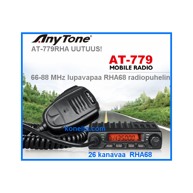 Anytone AT-779 RHA68 raadiosaatja